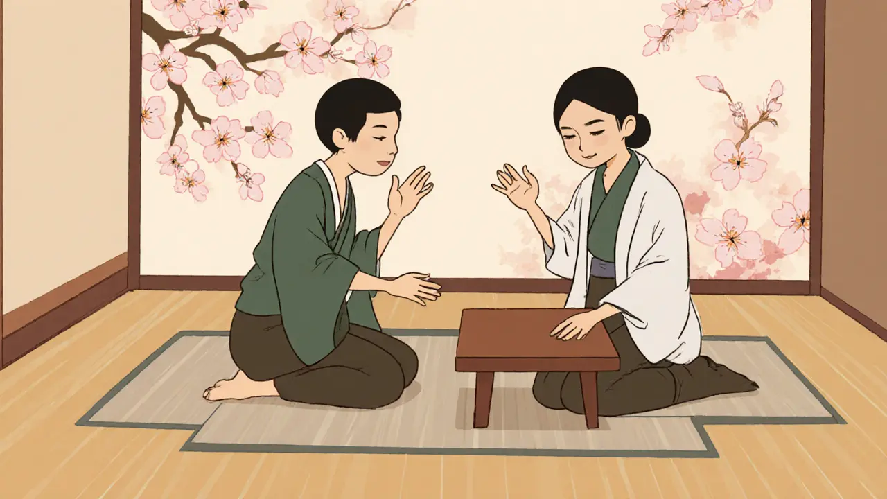 Terapeut poslouchá rozrušeného klienta v klidném pokoji.