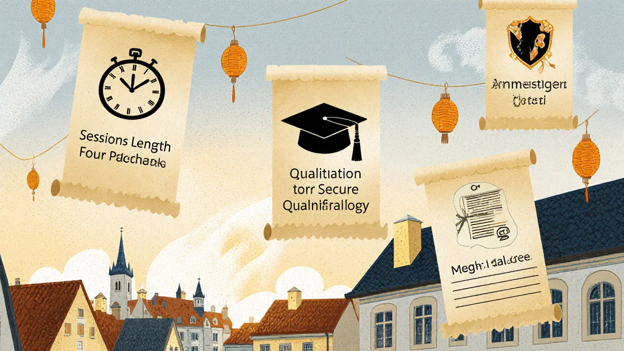 Vizualizace faktorů ovlivňujících cenu online terapie.