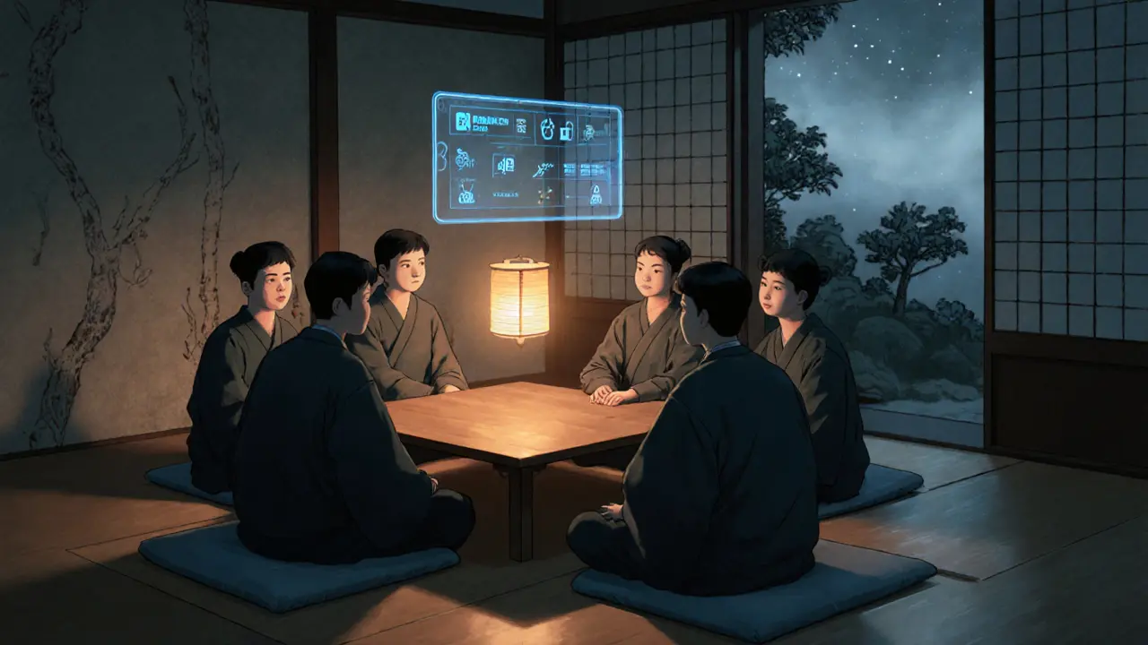 Peer podpora provádí defusing v klidné místnosti s digitálním panelem