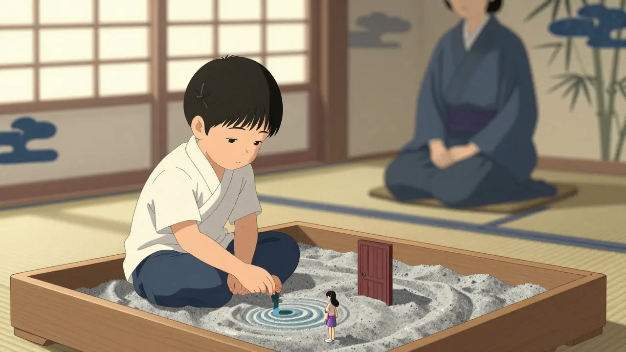 Pískoterapie: Jak práce s pískem pomáhá dětem zpracovávat emoce bez slov