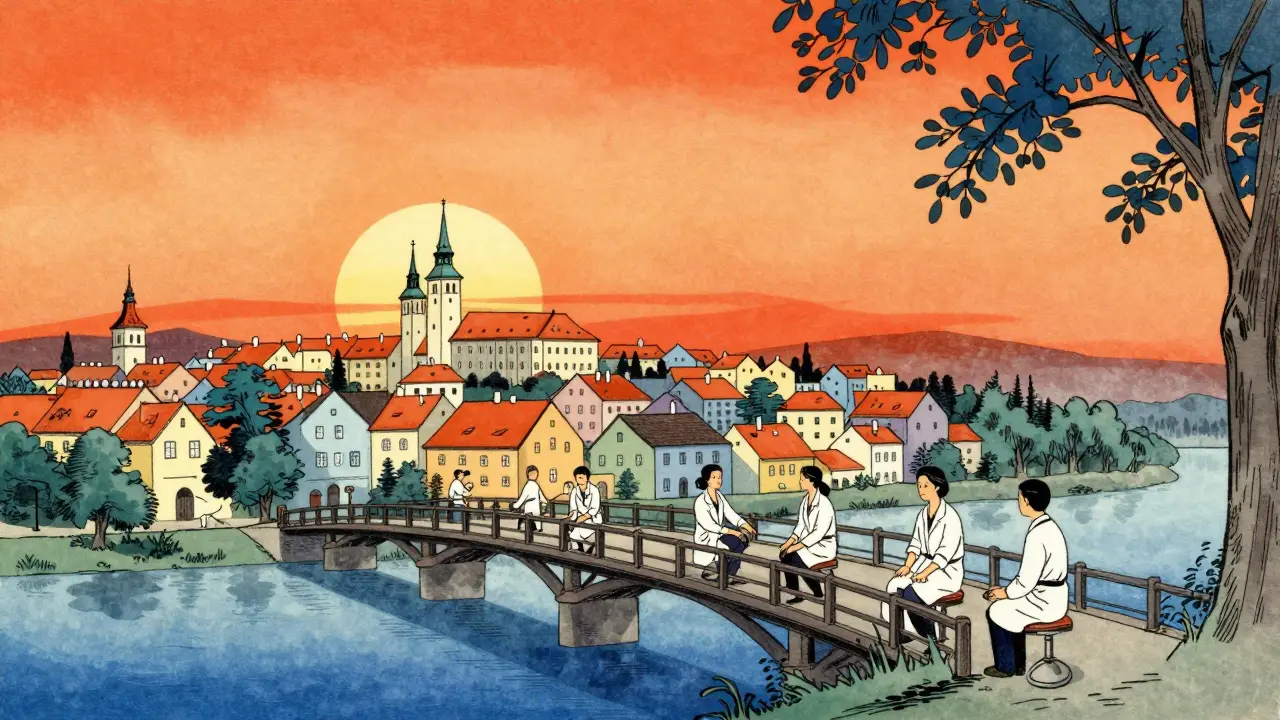 Terapeuti propojují město a venkov přes most za úsvitu