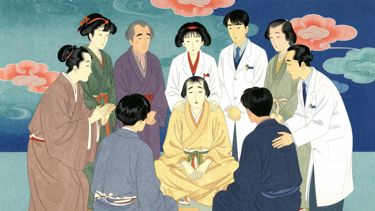 Multidisciplinární tým odborníků poskytující podporu pacientovi.