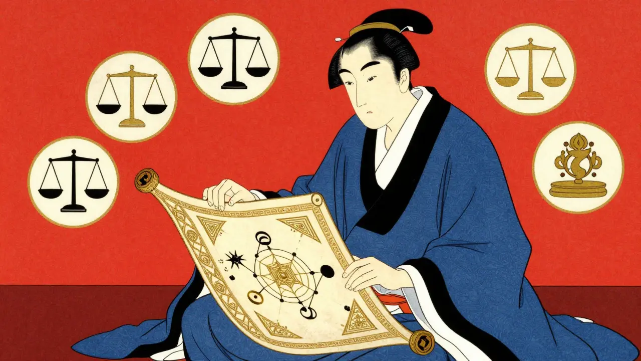 Stylizovaný obraz odborníka studujícího certifikaci a metody párové terapie.