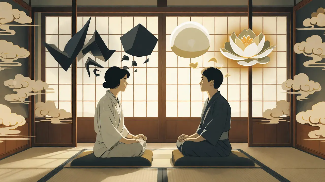 Terapeutická sezení s abstraktními myšlenkami v japonském stylu